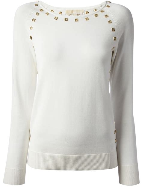 white michael kors sweater|michael kors sweatsuits.